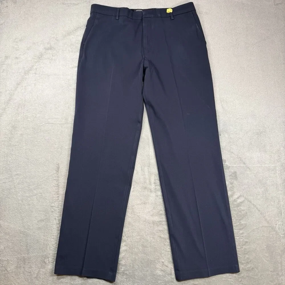 Lot Of 3 Men’s Chino‎ Pants 36x34 Blue Cotton Classic And Athletic Fit Office